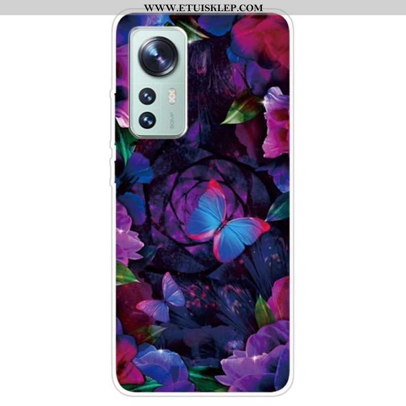 Etui do Xiaomi 12 Pro Silikonowe Motyle